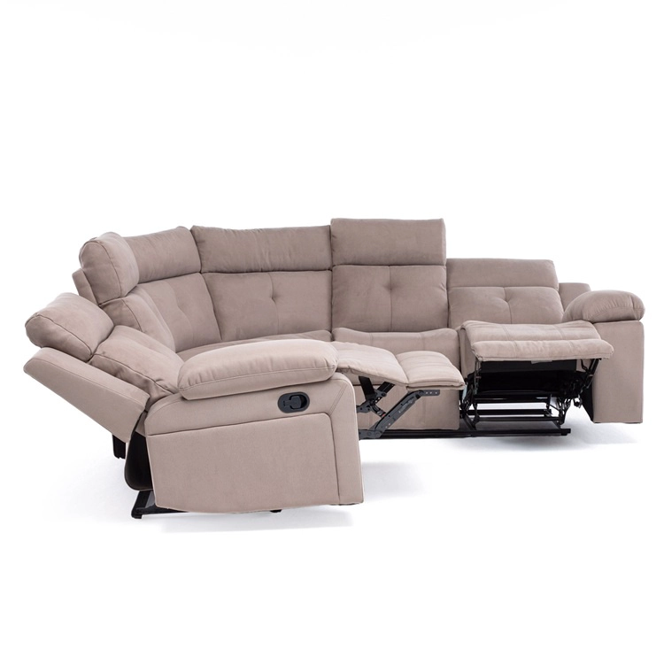 SOFÁ SECCIONAL RECLINABLE LIVING ARIZONA BEIGE SIN CONSOLA 8081KH - 11