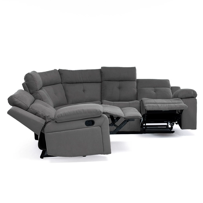 SOFÁ SECCIONAL RECLINABLE LIVING ARIZONA GRIS 8081GR - 3