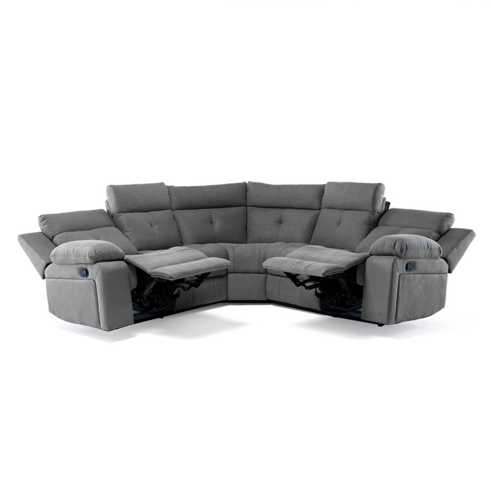 SOFÁ SECCIONAL RECLINABLE LIVING ARIZONA GRIS 8081GR - 5