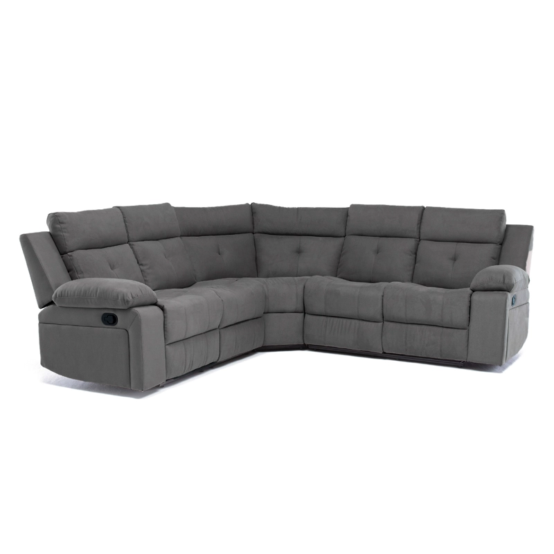SOFÁ SECCIONAL RECLINABLE LIVING ARIZONA GRIS 8081GR - 6