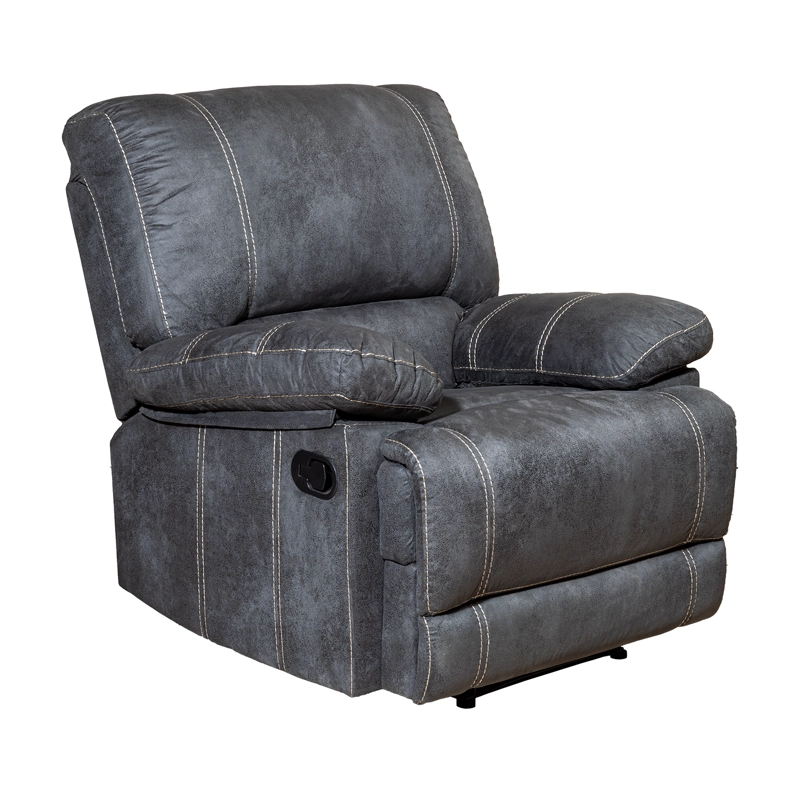 LIVING RECLINABLE 3 CUERPOS CASTLE GRIS 1 SOFÁ 3 CUERPOS + 2 BERGERS SET98023GR - 2