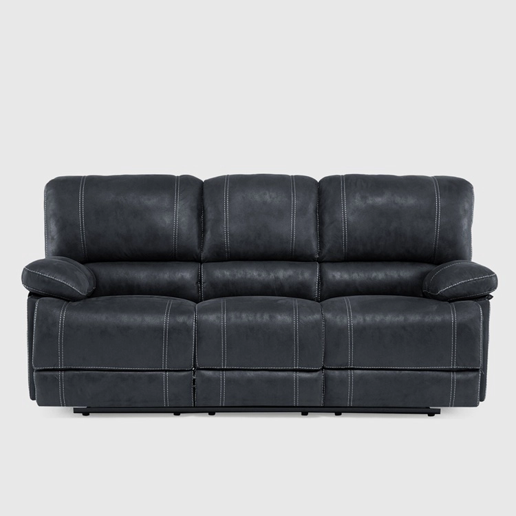 LIVING RECLINABLE 3 CUERPOS CASTLE GRIS 1 SOFÁ 3 CUERPOS + 2 BERGERS SET98023GR - 7