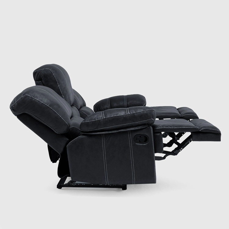 LIVING RECLINABLE 3 CUERPOS CASTLE GRIS 1 SOFÁ 3 CUERPOS + 2 BERGERS SET98023GR - 10