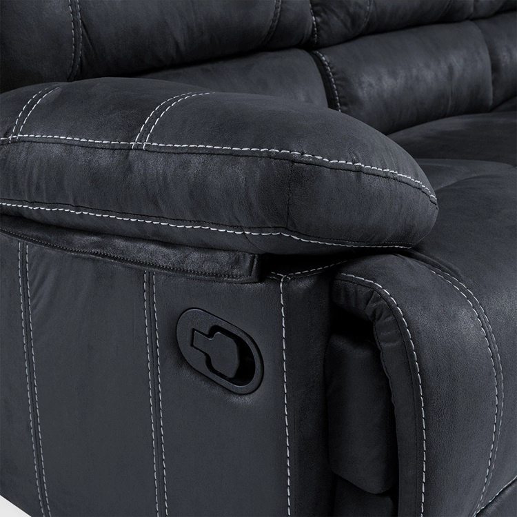 LIVING RECLINABLE 3 CUERPOS CASTLE GRIS 1 SOFÁ 3 CUERPOS + 2 BERGERS SET98023GR - 11
