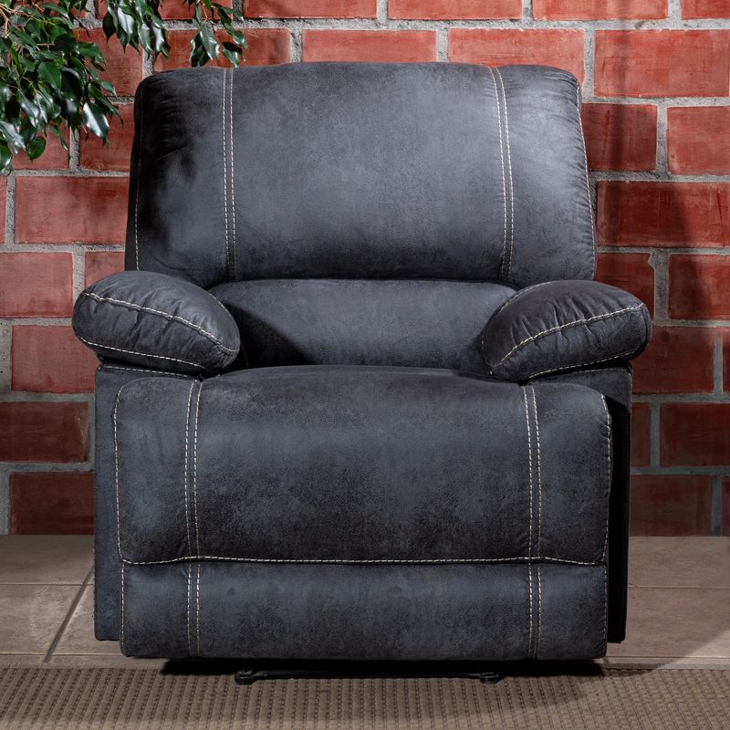LIVING RECLINABLE 3 CUERPOS CASTLE GRIS 1 SOFÁ 3 CUERPOS + 2 BERGERS SET98023GR - 13