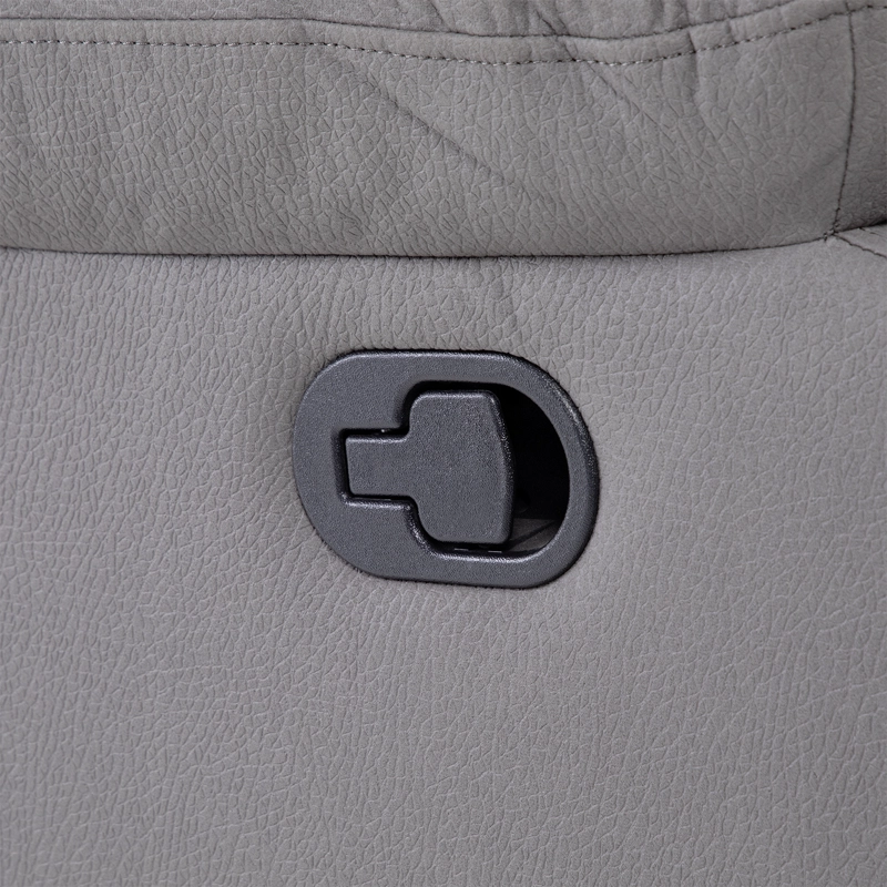 SOFÁ 3 CUERPOS RECLINABLE MODERNO GRIS NEW PRAGA 8041SFFGR - 4