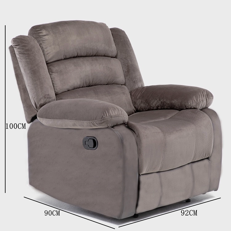 BERGER RECLINABLE MODERNO EN COLOR CAFE NEW MARTELL 8040RFFBR - 3