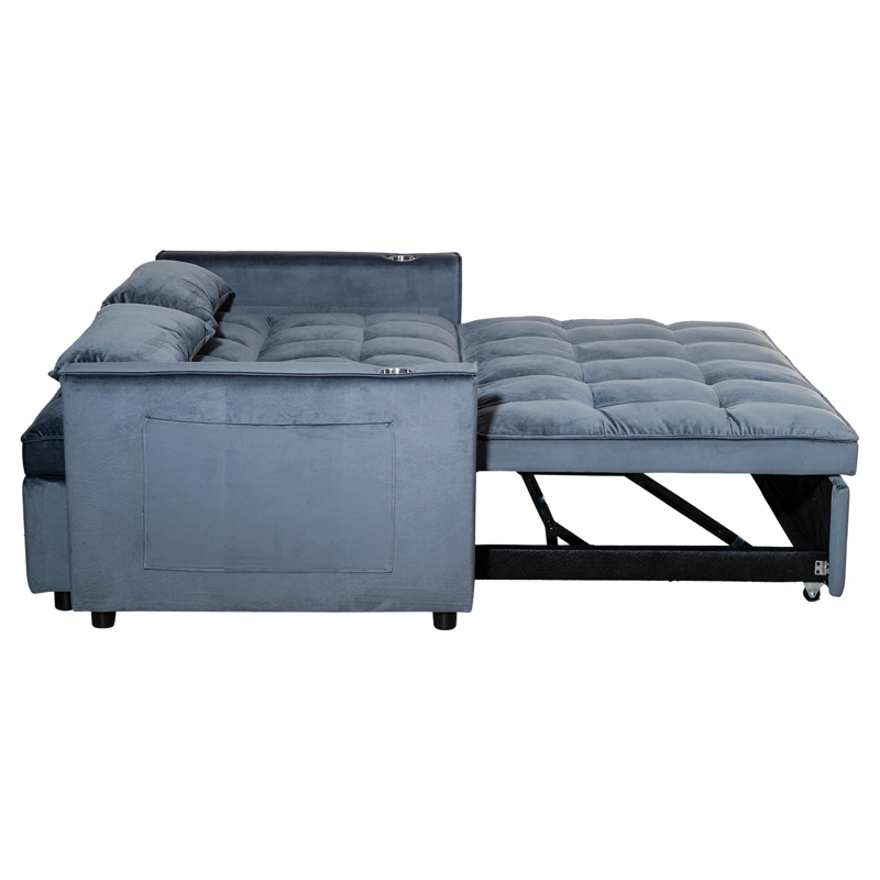 SOFÁ CAMA 2 CUERPOS MODERNO DALLAS GRIS KMP1GR - 4