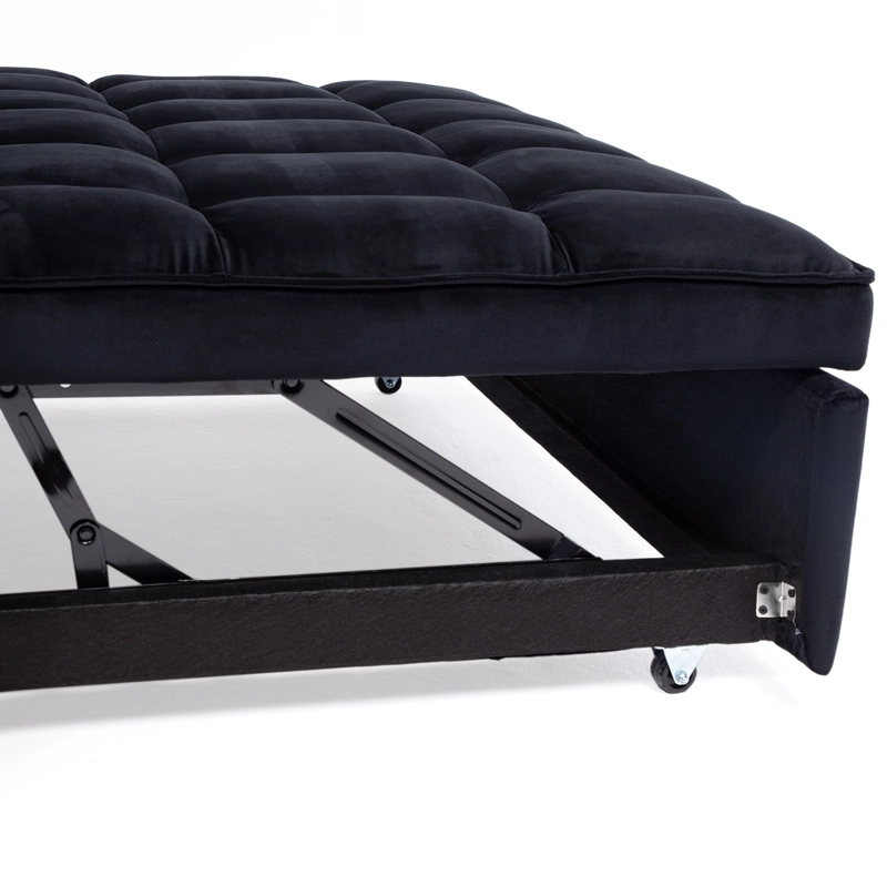 SOFÁ CAMA 2 CUERPOS MODERNO DALLAS EN COLOR NEGRO KMP1BK - 5