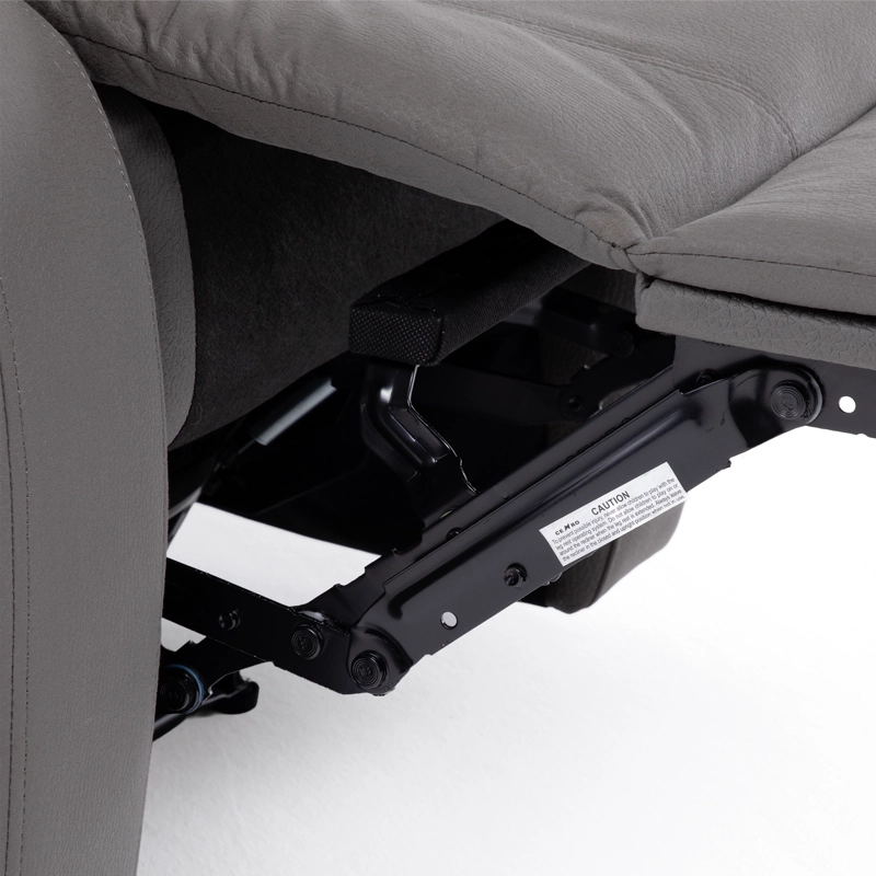 LIVING RECLINABLE SOFÁ 3 CUERPOS + 2 BERGERS NEW PRAGA GRIS SET8041FFGR - 11