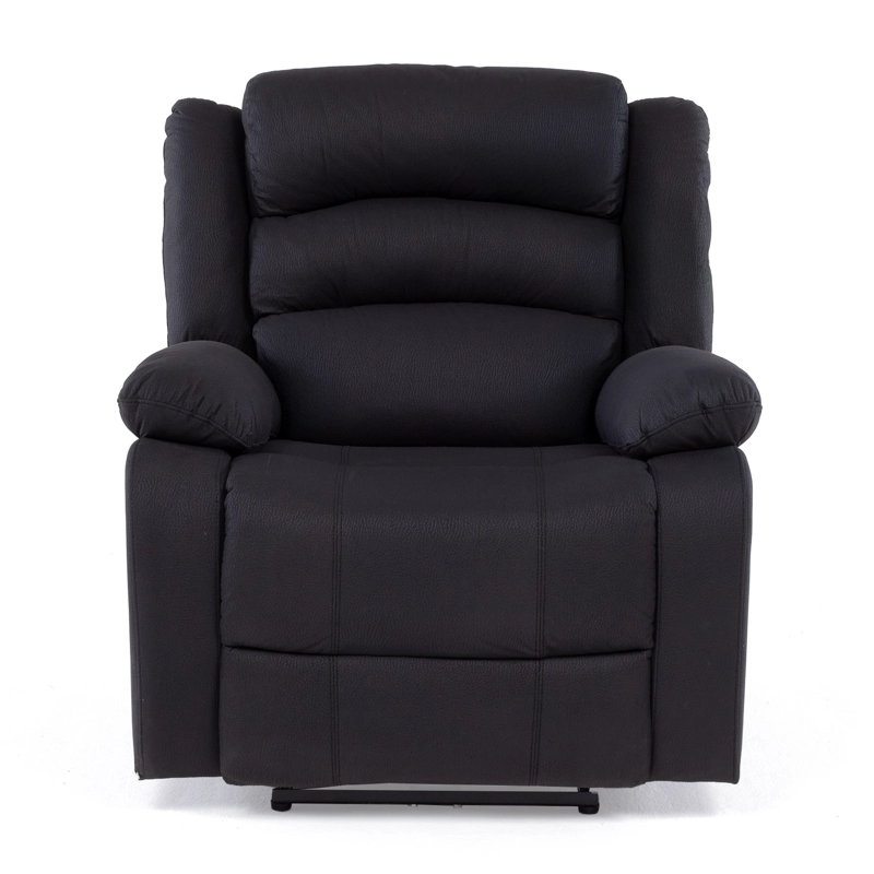 BERGER 1 CUERPO RECLINABLE ELÉCTRICO MODERNO EN COLOR NEGRO NEW PRAGA 8041RFFBKPW - 2