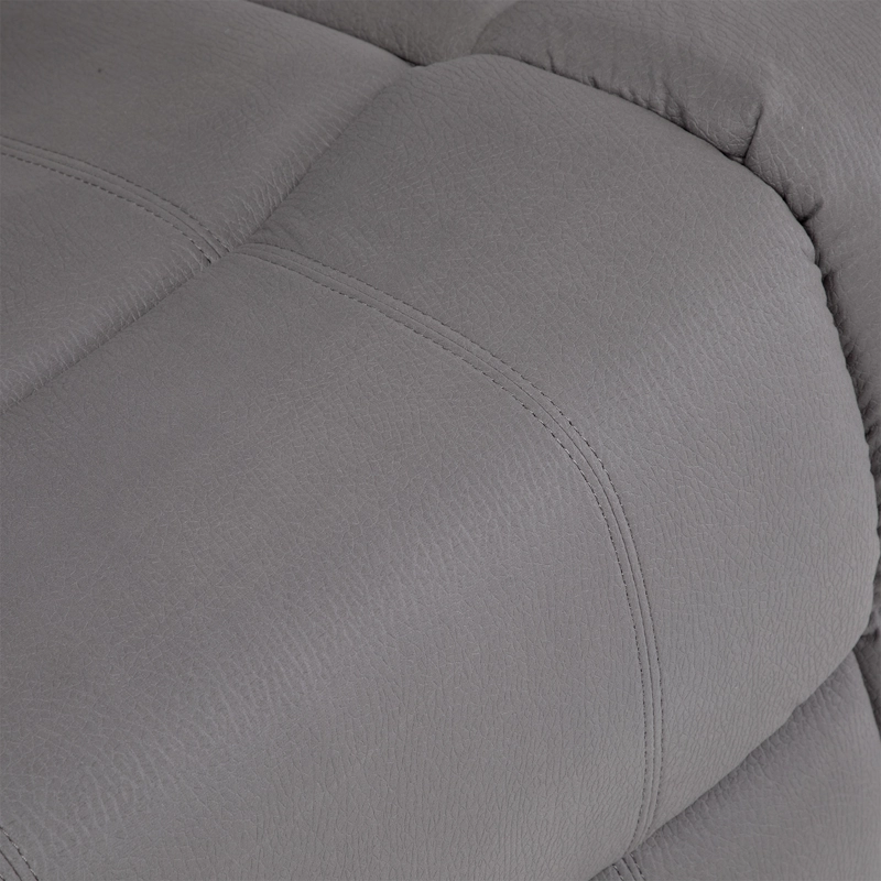 SOFÁ 2 CUERPOS RECLINABLE MODERNO GRIS NEW PRAGA 8041LFFGR - 10