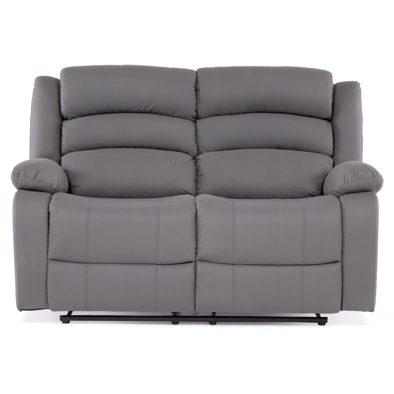 SOFÁ 2 CUERPOS RECLINABLE MODERNO GRIS NEW PRAGA 8041LFFGR - 3