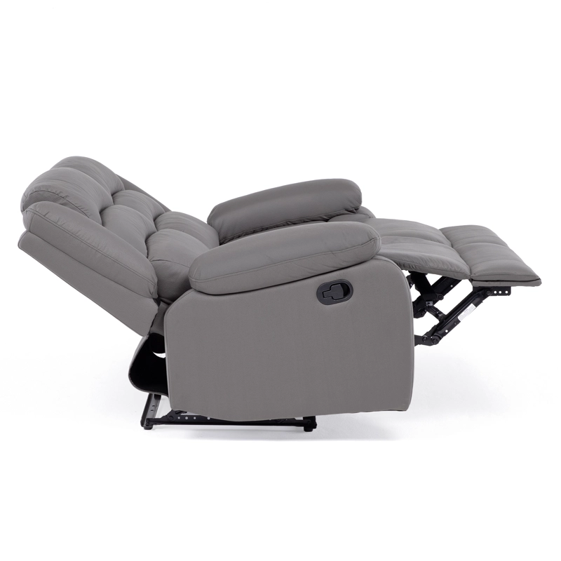 SOFÁ 2 CUERPOS RECLINABLE MODERNO GRIS NEW PRAGA 8041LFFGR - 8