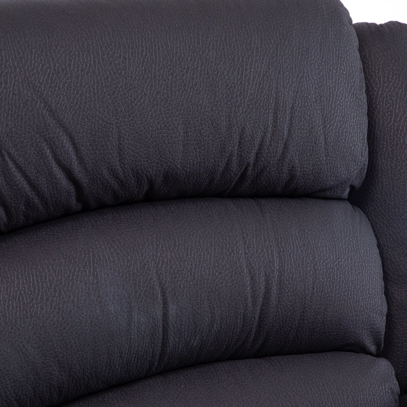 BERGER 1 CUERPO RECLINABLE MODERNO EN COLOR NEGRO NEW PRAGA 8041RFFBK - 6