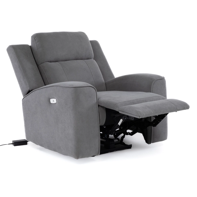 2 SOFÁS 2 CUERPOS + 1 BERGER ELÉCTRICOS PARA LIVING RECLINABLES MONTANA GRIS KM807RLS - 4