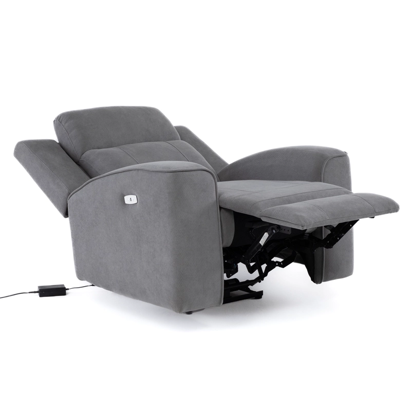 2 SOFÁS 2 CUERPOS + 1 BERGER ELÉCTRICOS PARA LIVING RECLINABLES MONTANA GRIS KM807RLS - 5