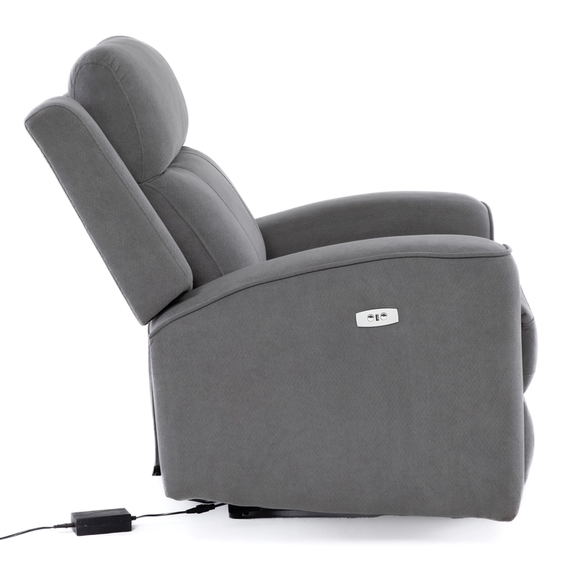 2 SOFÁS 2 CUERPOS + 1 BERGER ELÉCTRICOS PARA LIVING RECLINABLES MONTANA GRIS KM807RLS - 6
