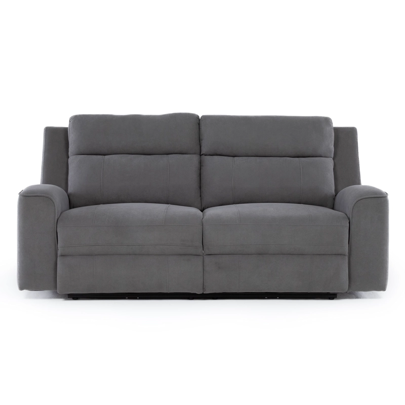 2 SOFÁS 2 CUERPOS + 1 BERGER ELÉCTRICOS PARA LIVING RECLINABLES MONTANA GRIS KM807RLS - 7