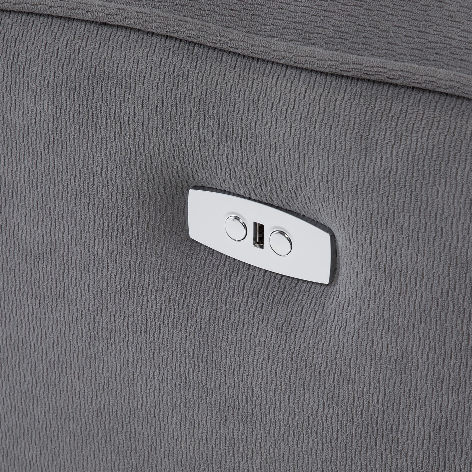 SOFÁ 2 CUERPOS RECLINABLE ELÉCTRICO GRIS MONTANA KM807S - 10