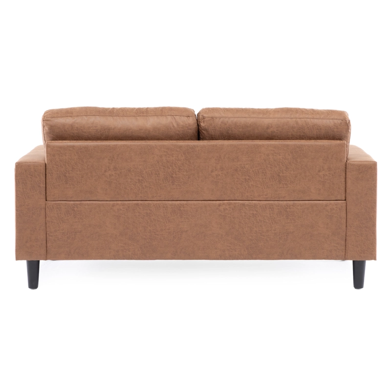 LIVING 1 SOFA 2 CUERPO + 1 SOFA 3 CUERPOS LOUSIANA VINTAGE CUERO CAFE  SETJG800SL - 3