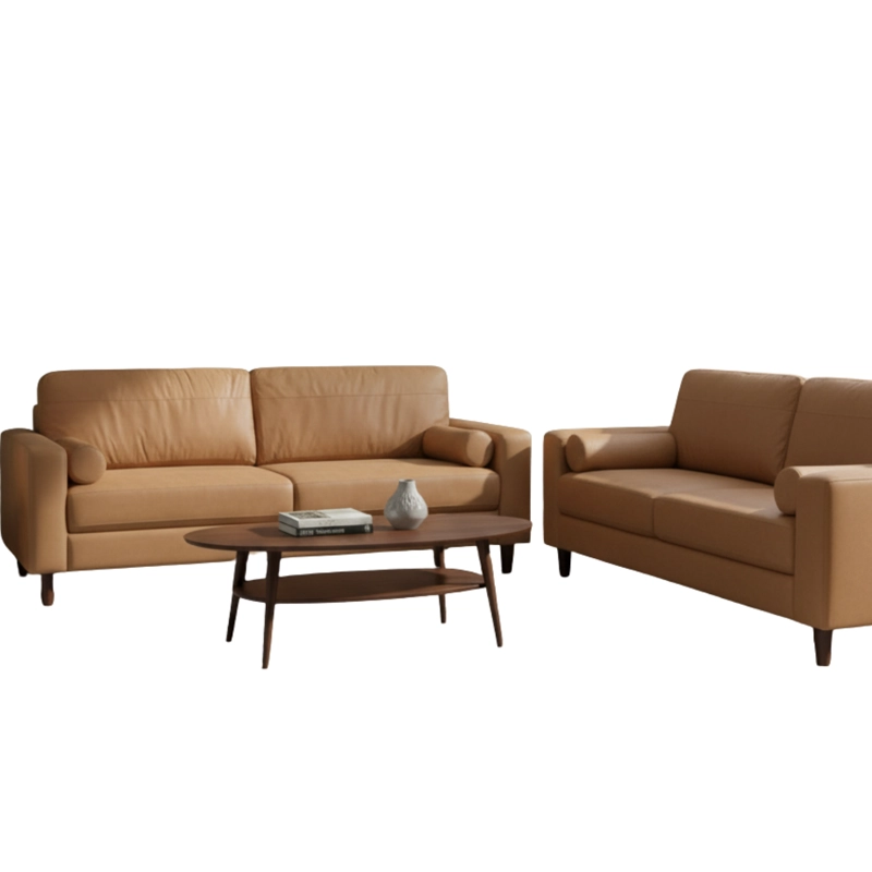 LIVING 1 SOFA 2 CUERPO + 1 SOFA 3 CUERPOS LOUSIANA VINTAGE CUERO CAFE  SETJG800SL - 6