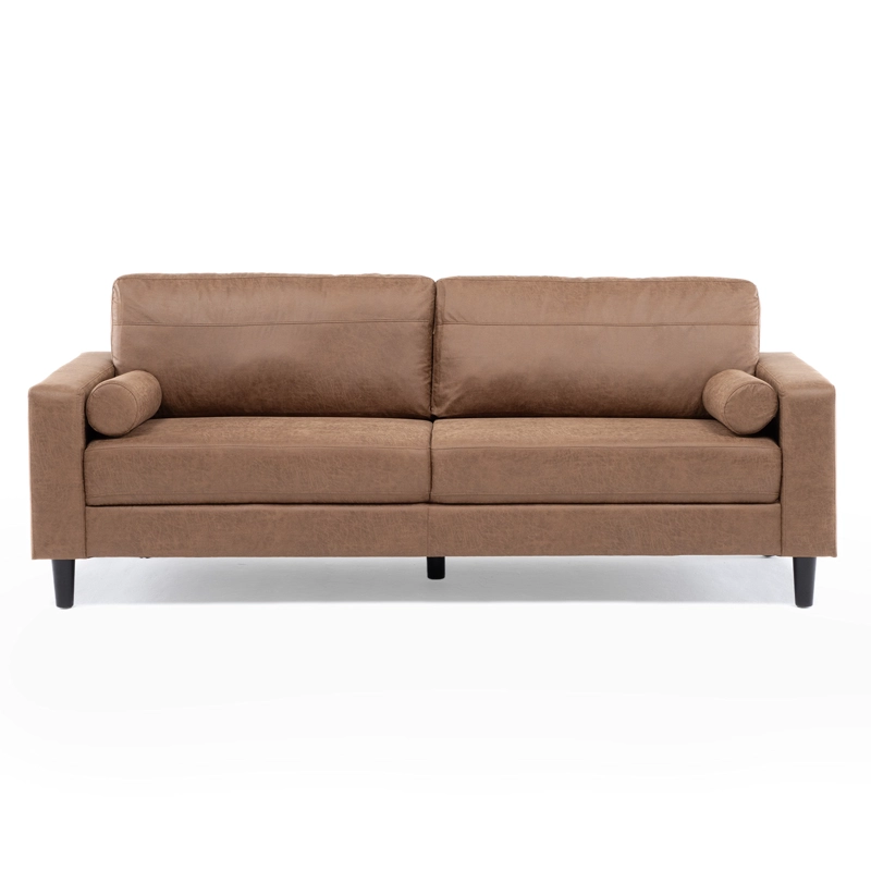 LIVING 1 SOFA 2 CUERPO + 1 SOFA 3 CUERPOS LOUSIANA VINTAGE CUERO CAFE  SETJG800SL - 10