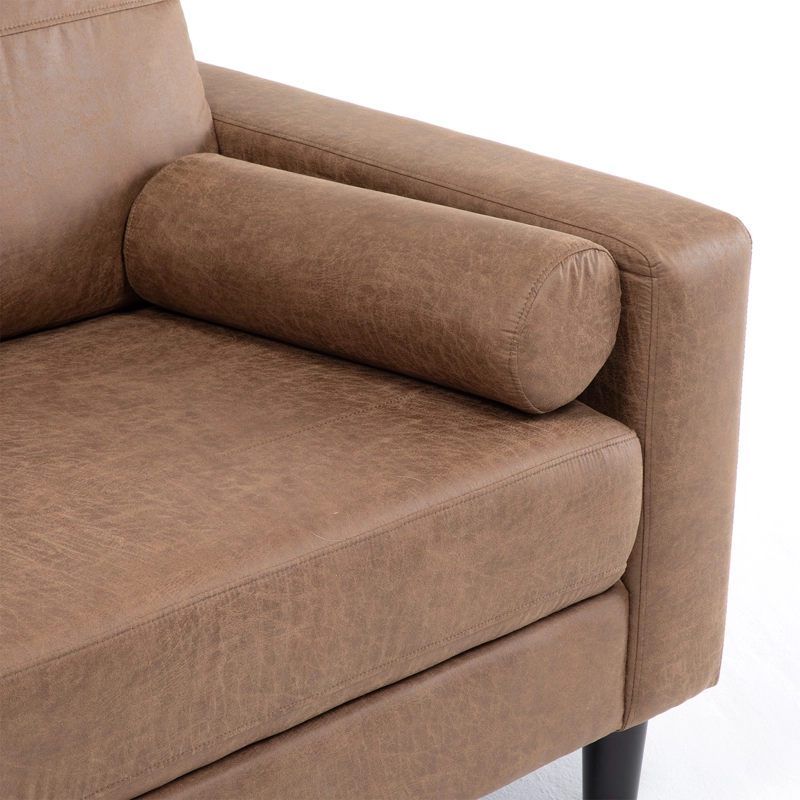 SOFA 3 CUERPOS LOUSIANA VINTAGE CUERO VIEJO CAFE  JG8001S - 7