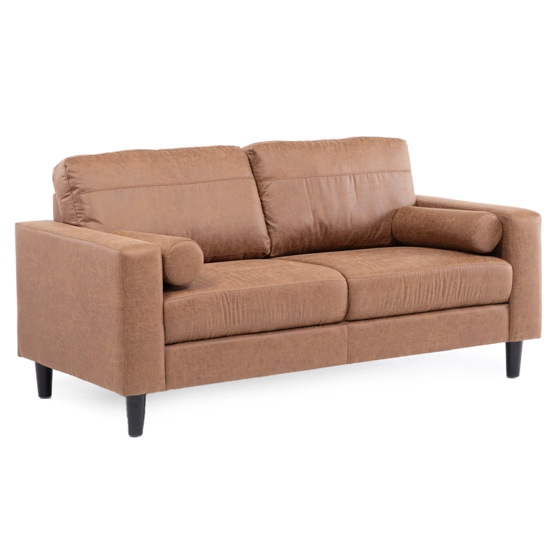 SOFA 2 CUERPOS LOUSIANA VINTAGE CUERO VIEJO CAFE   JG8002L - 2