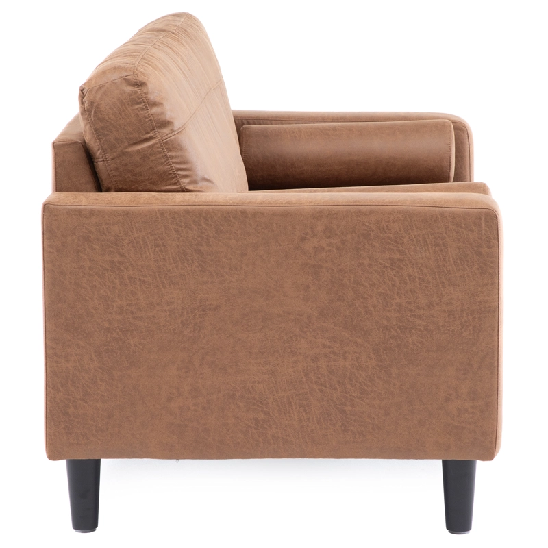 SOFA 2 CUERPOS LOUSIANA VINTAGE CUERO VIEJO CAFE   JG8002L - 4