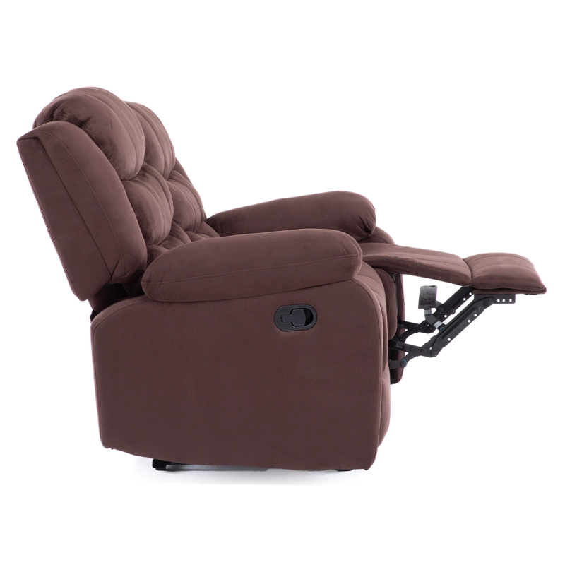 SOFA 2 CUERPOS RECLINABLE TRADICIONAL NORMAN CAFE  OSCURO 2011LFDBR - 10