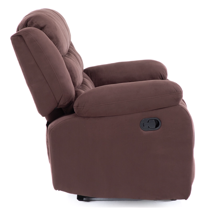 SOFA 2 CUERPOS RECLINABLE TRADICIONAL NORMAN CAFE  OSCURO 2011LFDBR - 11