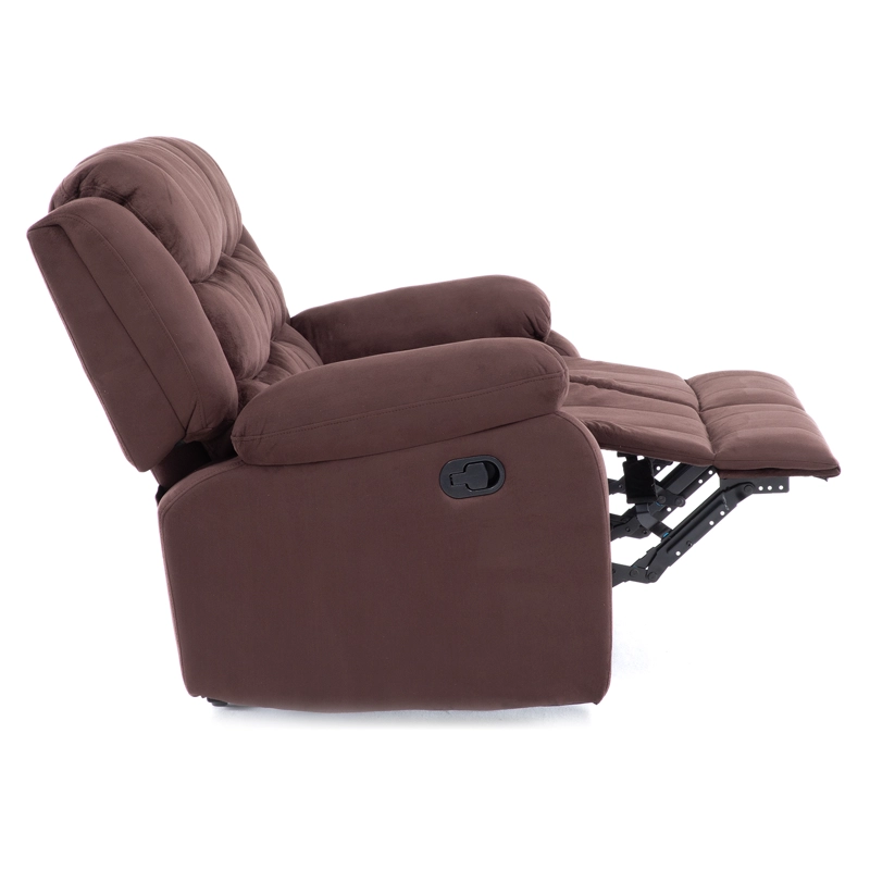 SOFA 2 CUERPOS RECLINABLE TRADICIONAL NORMAN CAFE  OSCURO 2011LFDBR - 9