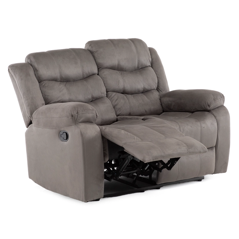 SOFA 2 CUERPOS RECLINABLE TRADICIONAL NORMAN GRIS 2011LFGR - 5