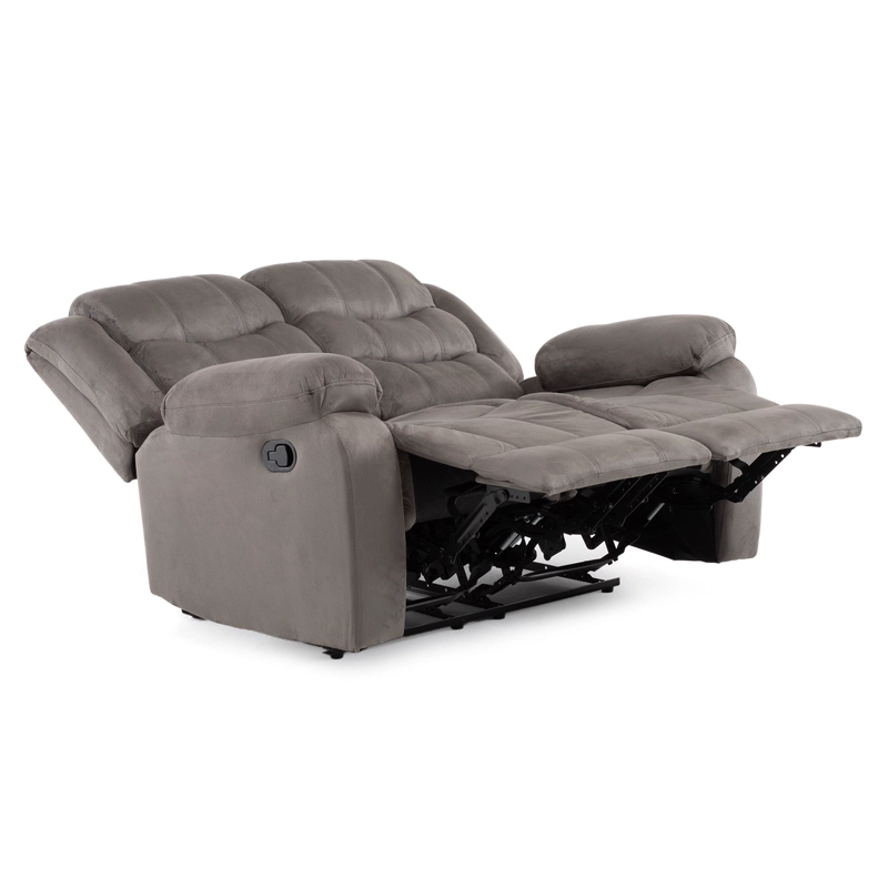 SOFA 2 CUERPOS RECLINABLE TRADICIONAL NORMAN GRIS 2011LFGR - 7