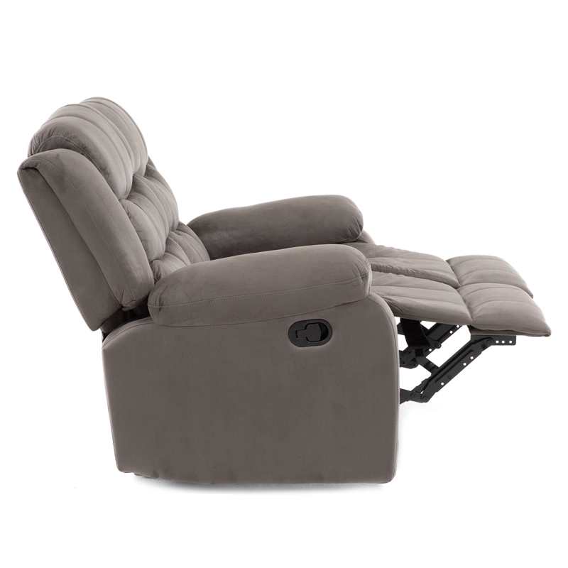 SOFA 2 CUERPOS RECLINABLE TRADICIONAL NORMAN GRIS 2011LFGR - 9