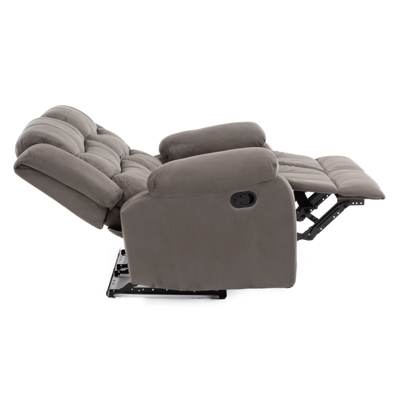 LIVING RECLINABLE SOFA 3 CUERPOS + 1 SOFA 2 CUERPOS GRIS NORMAN SET2011LFGR2 - 3