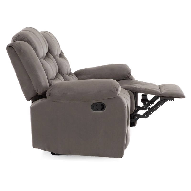 LIVING RECLINABLE SOFA 3 CUERPOS + 1 SOFA 2 CUERPOS GRIS NORMAN SET2011LFGR2 - 4
