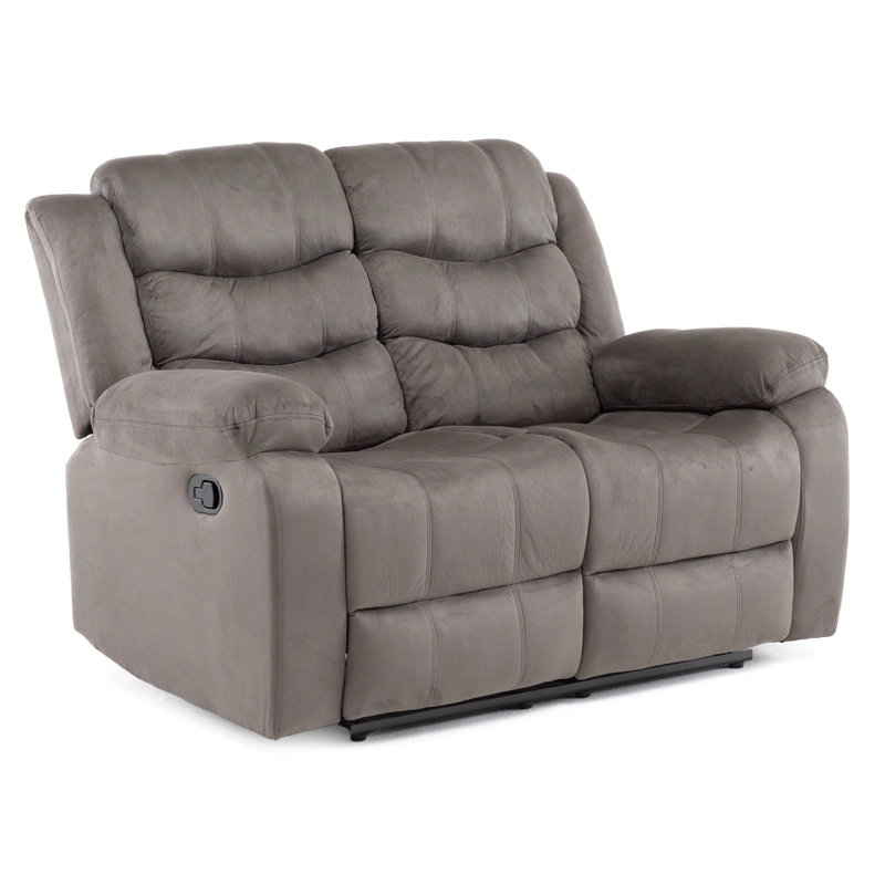 LIVING RECLINABLE SOFA 3 CUERPOS + 1 SOFA 2 CUERPOS GRIS NORMAN SET2011LFGR2 - 12