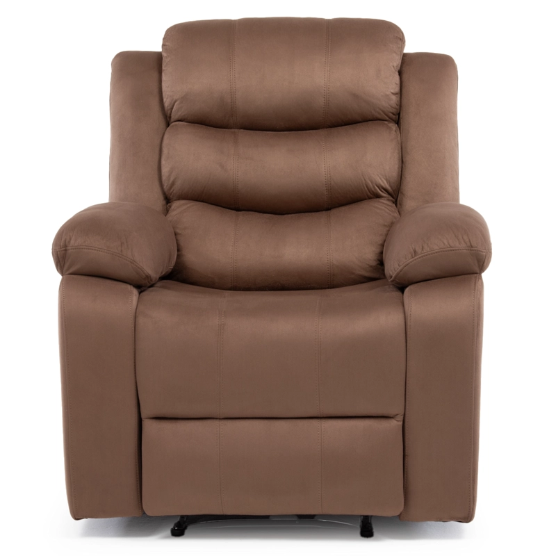 LIVING RECLINABLE SOFA 3 CUERPOS + 1 SOFA 2 CUERPOS + 1 BERGER CAFE  NORMAN SET2011LFBR - 6