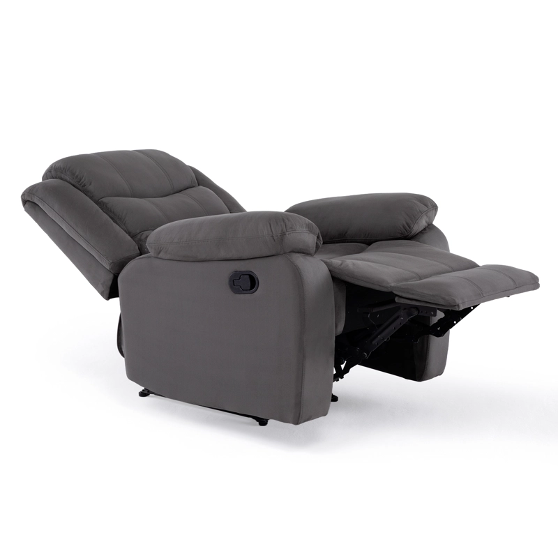 LIVING RECLINABLE SOFA 3 CUERPOS + 1 SOFA 2 CUERPOS + 1 BERGER GRIS NORMAN SET2011LFGR - 8