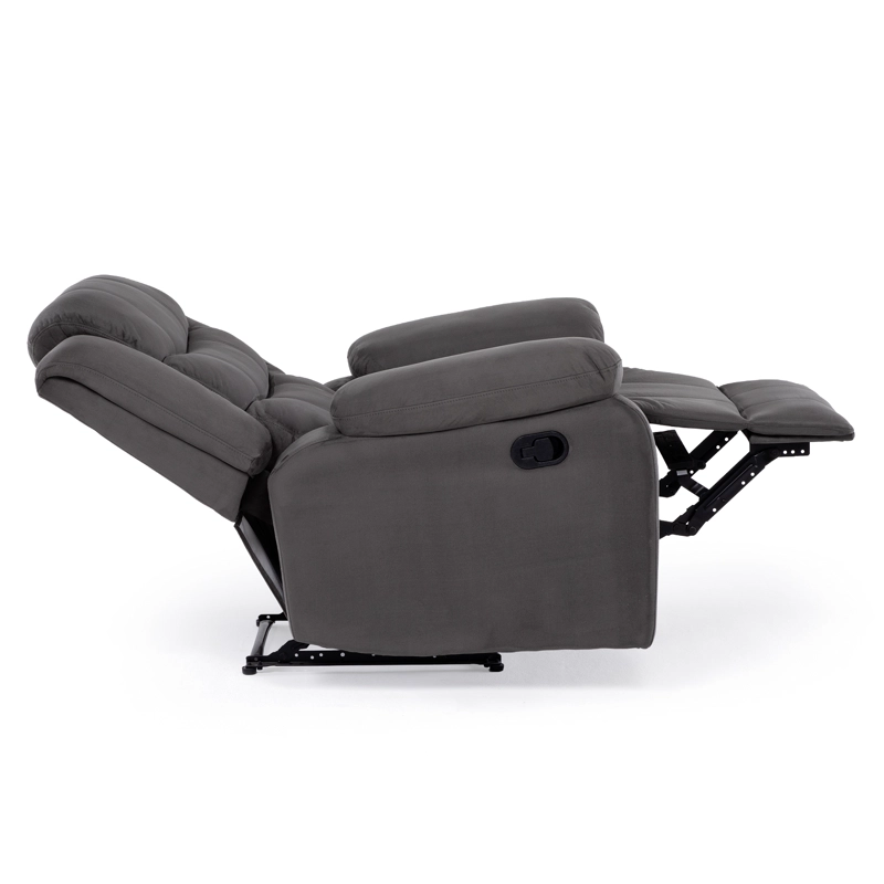 LIVING RECLINABLE SOFA 3 CUERPOS + 1 SOFA 2 CUERPOS + 1 BERGER GRIS NORMAN SET2011LFGR - 9