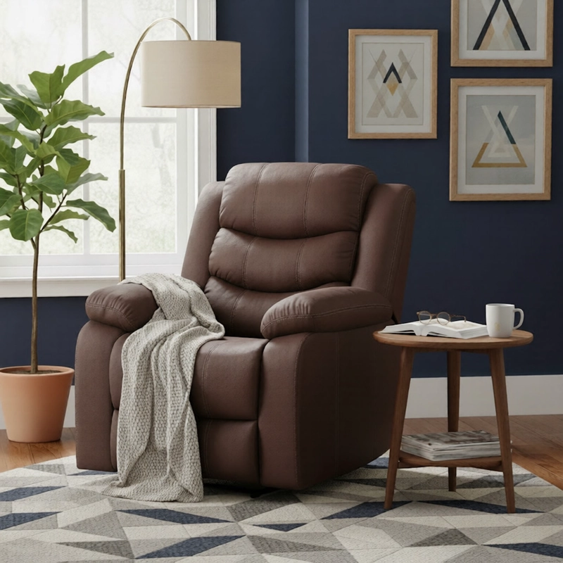 BERGER RECLINABLE MODERNO CAFE  OSCURO NORMAN 2011CHDBR - 1