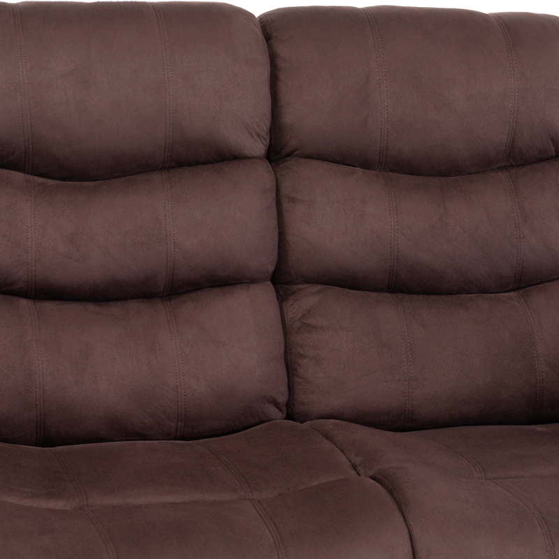SOFA 3 CUERPOS RECLINABLE TRADICIONAL NORMAN CAFE  OSCURO 2011SFDBR - 13