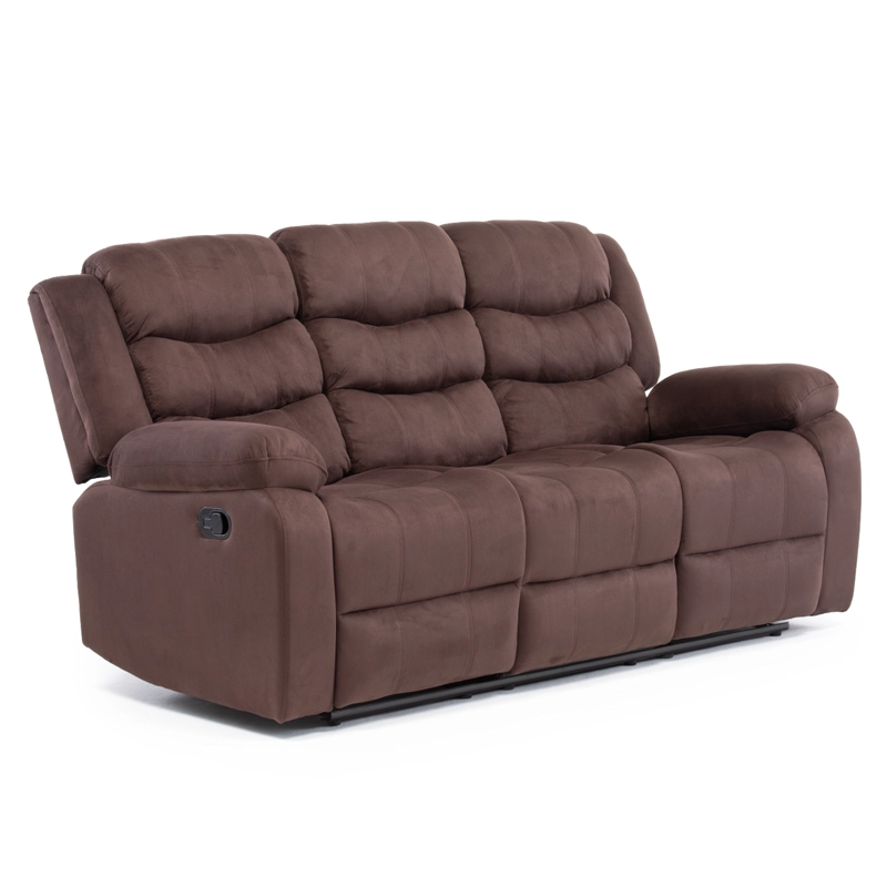 SOFA 3 CUERPOS RECLINABLE TRADICIONAL NORMAN CAFE  OSCURO 2011SFDBR - 3