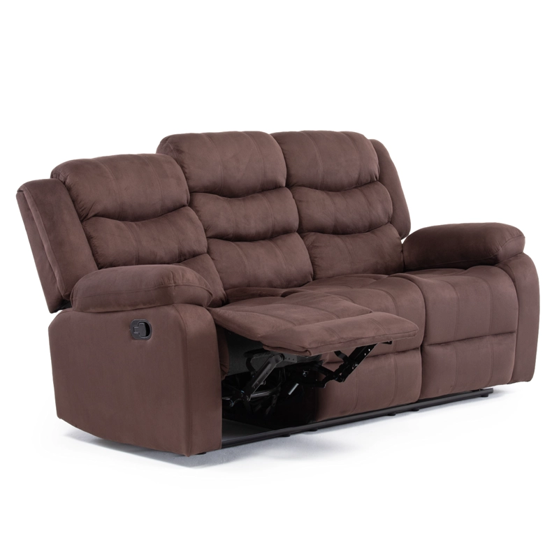 SOFA 3 CUERPOS RECLINABLE TRADICIONAL NORMAN CAFE  OSCURO 2011SFDBR - 4