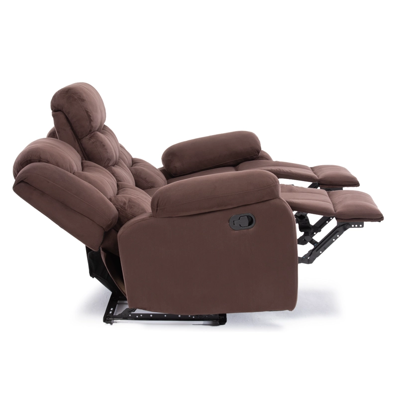 SOFA 3 CUERPOS RECLINABLE TRADICIONAL NORMAN CAFE  OSCURO 2011SFDBR - 8