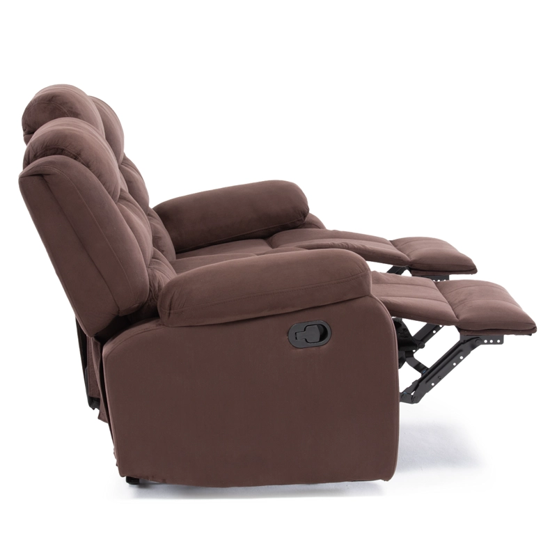 SOFA 3 CUERPOS RECLINABLE TRADICIONAL NORMAN CAFE  OSCURO 2011SFDBR - 9