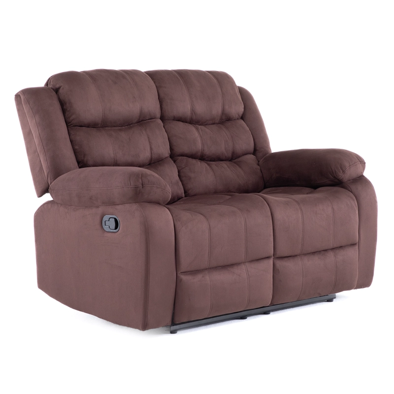 LIVING RECLINABLE SOFA 3 CUERPOS + SOFA 2 CUERPOS CAFE  OSCURO NORMAN 2011DBR - 2