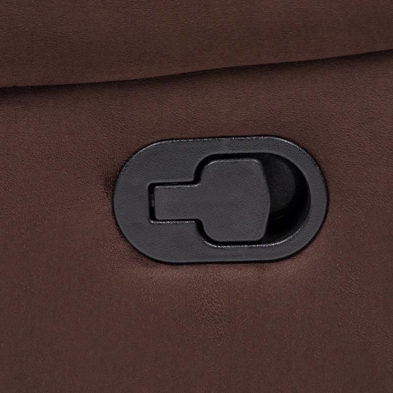LIVING RECLINABLE SOFA 3 CUERPOS + SOFA 2 CUERPOS + 1 BERGER CAFE  OSCURO NORMAN 2011DBR - 6